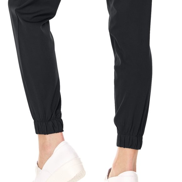 MediChic Medical Uniform Mini Marilyn Mock Jogger Scrub Set BLACK - Picture 4 of 5